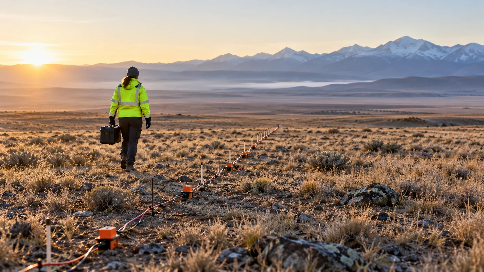 Illustration of environmental field investigation