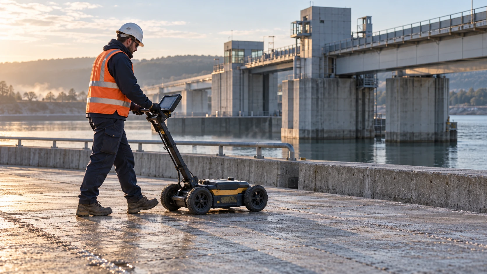 Illustrative image of a field survey on infrastructure